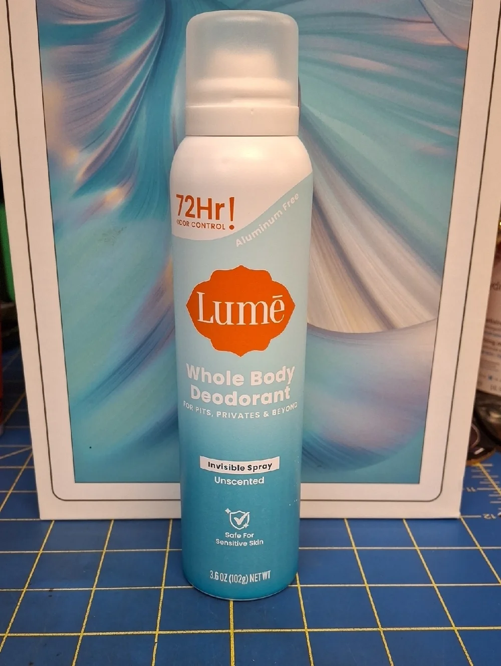 Lume Unscented Whole Body Deodorant Invisible Spray New 102g